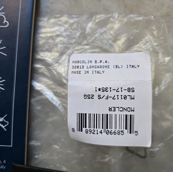 Sunglasses Moncler ML 0117 - 25G Ivory/Brown Mirror, Oval - Picture 12 of 12